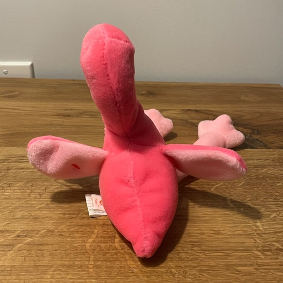 Ty Beanie Babies Pinky Flamingo Pink 1995 – New Tag Protector VINTAGE - Picture 7 of 8